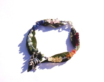 Animal Totem: Dragon and the 7 chakras. Bracelet 19 cm around wrist max