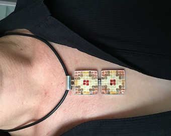 Sterling Silver 925 and micro mosaic
