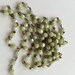 MOM SALE BC74 Handmade Linked Beaded Chain with Soft Seafoam luster green 4mm Faceted Czech Glass Beads