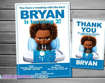 Boss Baby Printable Invite Boss Baby Boss Baby Invitation