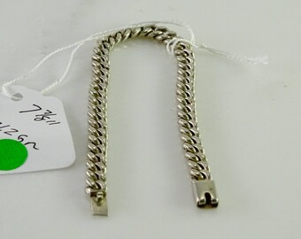 Old Mexico Vintage Curb Link Sterling 7 7/8"