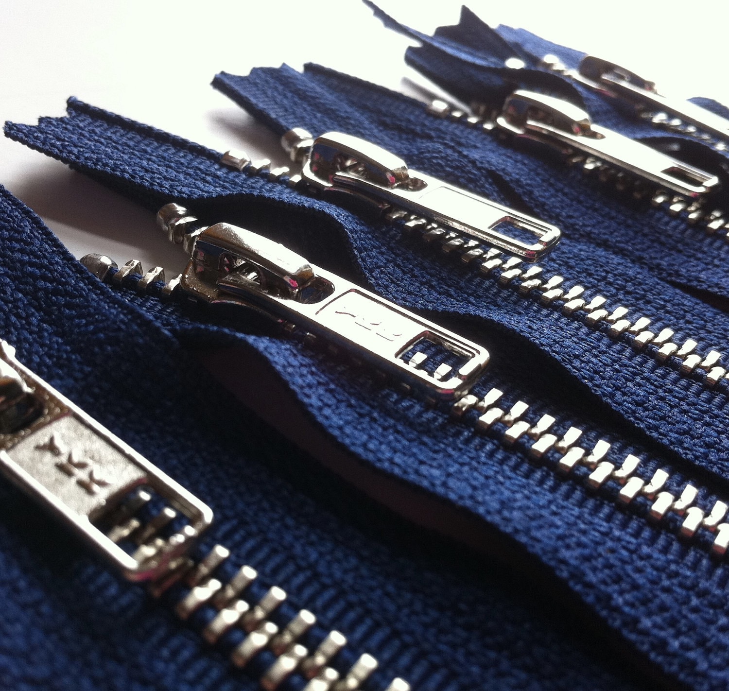 Metal Zippers 12 inch closed bottom ykk nickel teeth zips