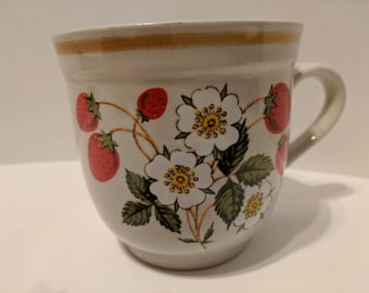Strawberries n Cream tea cup/mug