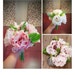5 Blooms Peony Silk Flower Bridal Wedding Bouquet, Party or Home Decorative Flower Arrangement - Bridal Bouquet Table Centerpiece