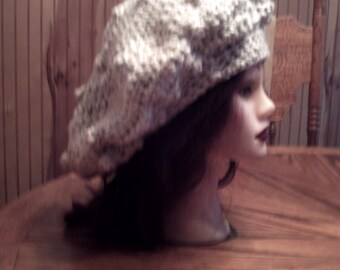 Irish Fisherman Celtic Aran Slouch Beret
