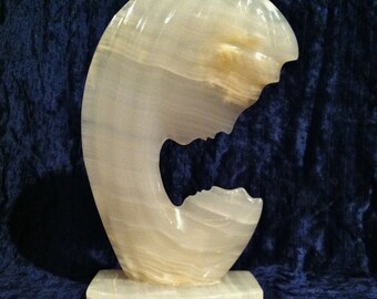 Agate Stone Mary And Baby Jesus Statue