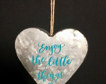 Heart Galvanized Metal Wall Hanging