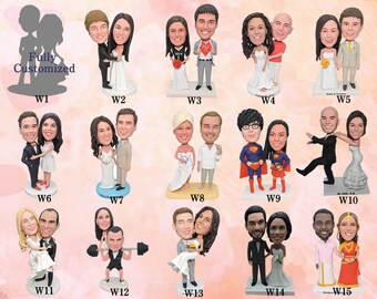 Wedding topper bride and groom cake topper custom cake toppers custom wedding cake topper