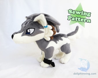 Wolf Link Plushie Sewing Pattern Add-On Embroidery Wolf Plush Pattern Pack Zelda Parts DIY PDF