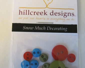 Snow Much Decorating Button Pack from Hillcreek Designs B132-QDD