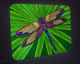 Dragonfly Cutting Board and Hot Plate