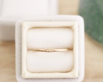 Gold initial stacking ring, stacking ring, initial ring, personalized ring, stacker, ring, rings, gold ring, stamped jewelry, stamped ring