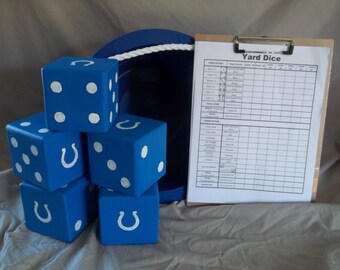 Yard Dice Yardzee (Yahtzee) Custom Colors and Logo