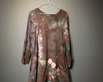Cotton Tunic with Pockets Size M