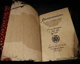 Necronomicon - Medieval black book of the death. Completly handmade - H.P. Lovecraft