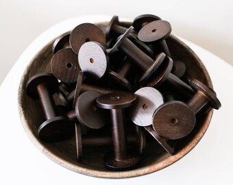 Wooden Spools for Ribbons, trims, twine and yarn.