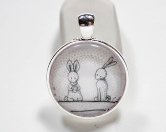 Silver Pendant Isabel Bunny Rabbit