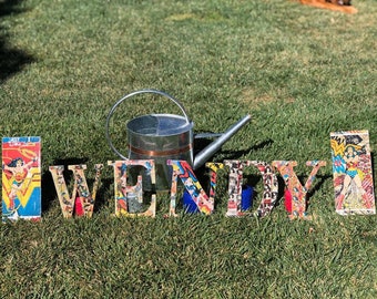 Character wood letters