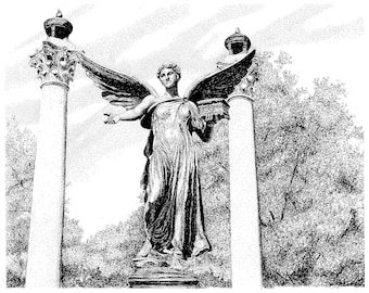 Beneficence Statue, Ball State University ,Muncie Indiana, Digital Download