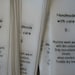 Garment Labels, Fold Over Clothing Labels, Size Care Labels, 50 Size S Labels, Sew In Labels, Printed Garment Labels, Fold-Over Labels