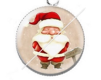 Pendant cabochon resin Merry Christmas happy holidays 9