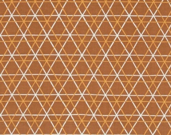 FreeSpirit "Highline" A-Line Brown Cotton Fabric by Erin McMorris