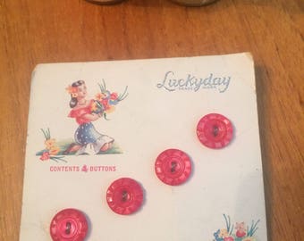 Luckyday Vintage Carded buttons