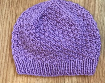 Berry knitted toddler cap