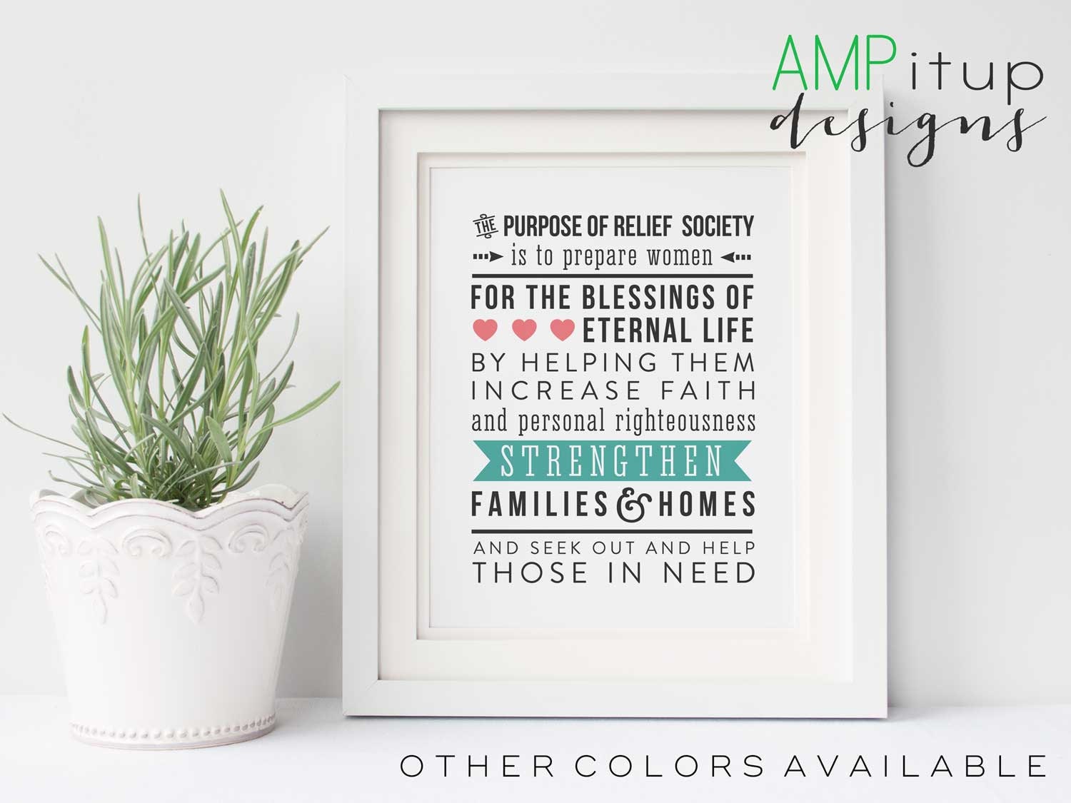 Purpose of Relief Society Printable Relief Society Printable