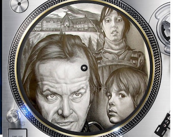 The Shining Horror 12 inch Slipmat Turntable Vinyl decor Record collection DJ audiophile 16 ounce Slipmat x1
