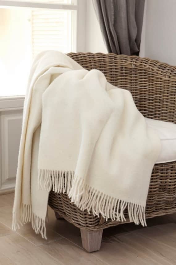 Blanket white wool blanket blankets white blanket warm