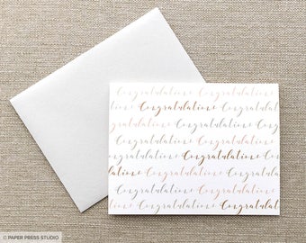 Congratulations Script Greeting Card