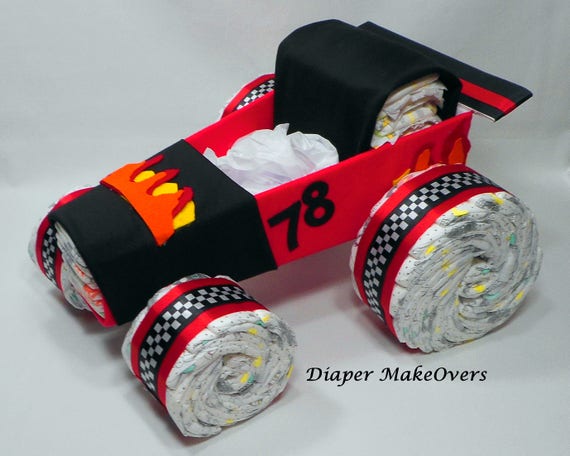 How To Make A Race Car Diaper Cake How To Make A Race Car Diaper Cake