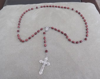 Wooden Bead Rosary