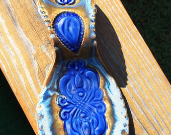 Handcrafted Stoneware Clay Spoon Rest