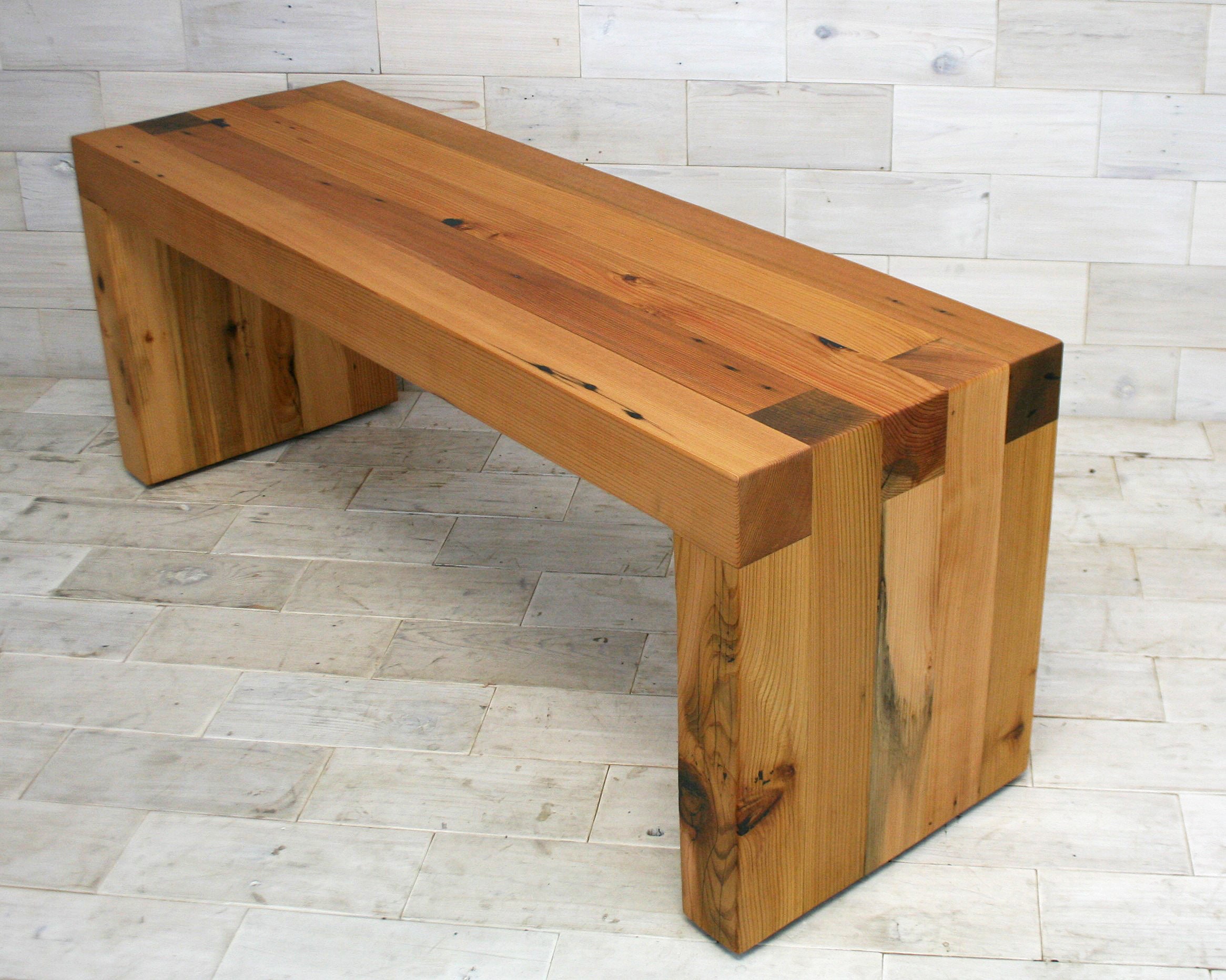 Box Joint Bench 48 long made from Reclaimed Cedar