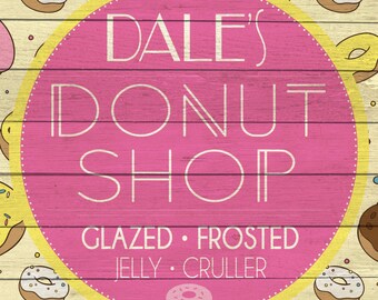Custom Donut Shop Sign Digital Download