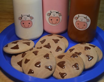 Chocolate Chip Cookies Play Food Wood Toy