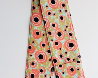 DSLR Camera Strap Cover- lens cap pocket and padding included- Poppies