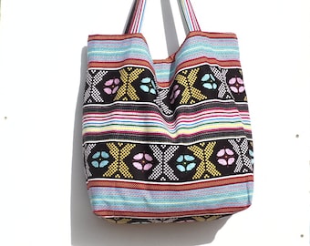 Handbag / large tote / Beach / African wax print.