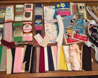 Vintage Sewing Supplies Junk Drawer Craft Vanity Fair Brassiere Lace Notions