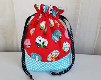 Sock Project Bag: Cute Campers