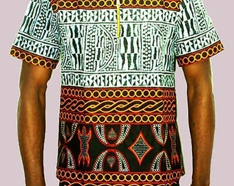 Mini tunic made from African fabric
