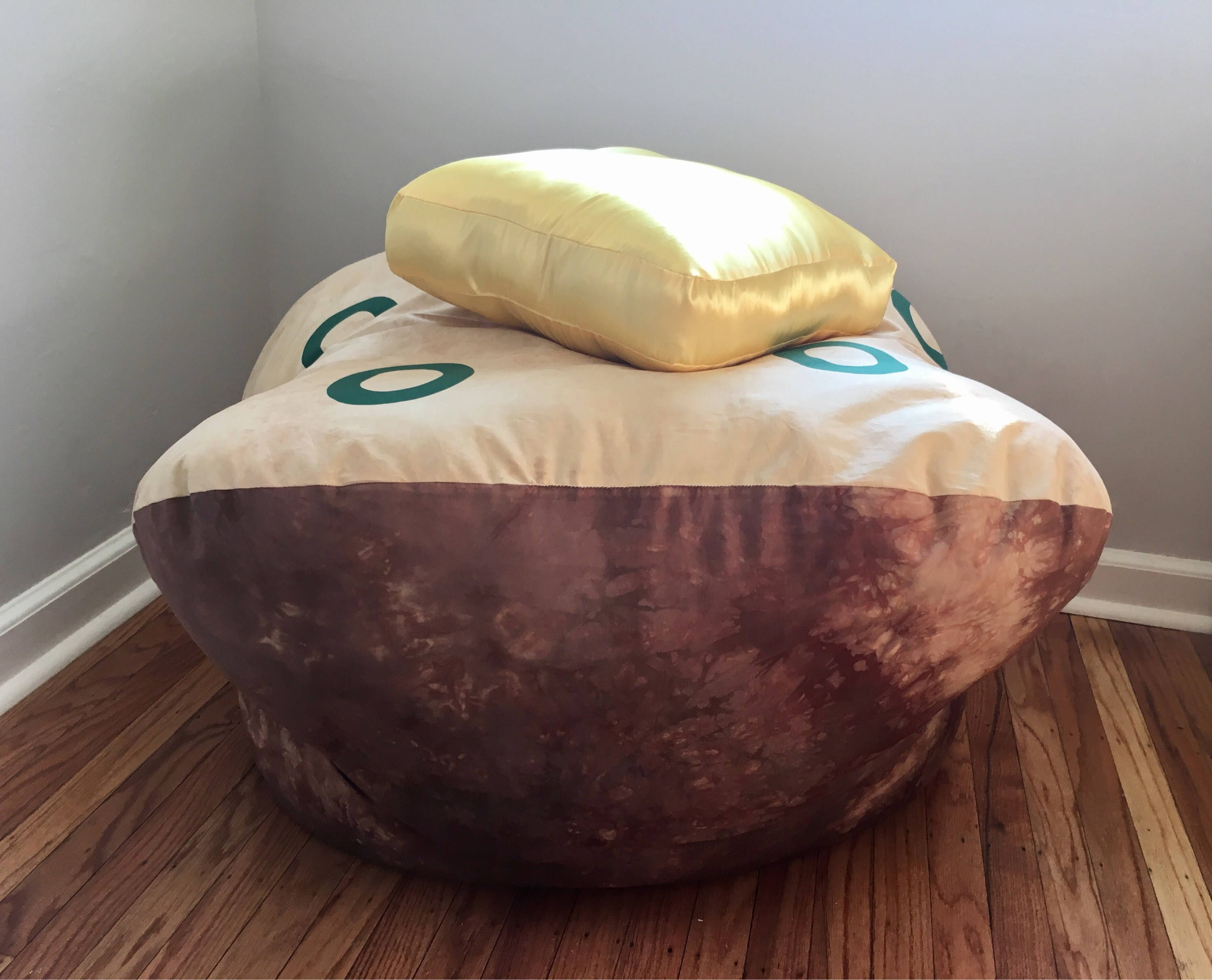 Baked Potato Bean Bag Chair/ Soft Sculpture