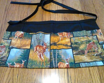 Waitress Apron Deer in the Forest