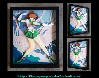 11x14 Sailor Jupiter Shadowbox