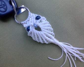 Macrame Owl Keychain