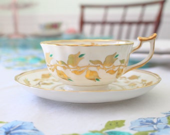 Vintage English Bone China Royal Chelsea Tea Cup and Saucer Replacement China Gifts for Her