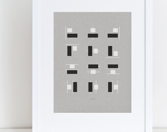 Graphic Design Print, minimalist design print for designers, graphic designers and artists