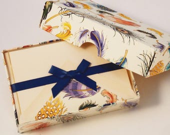 Feathers Note Cards - Italian Letterpress